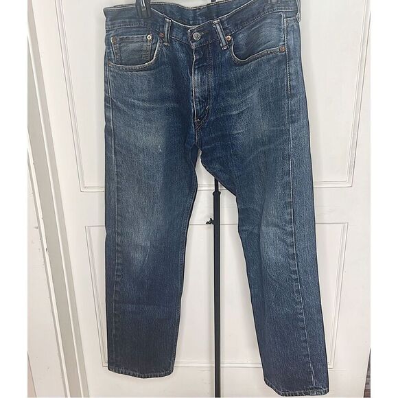 Levi’s Men’s 505 Blue Jeans 32x 30 Straight Leg - Picture 1 of 6